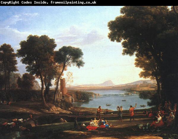 Claude Lorrain Landscape with the Marriage of Isaac and Rebekah